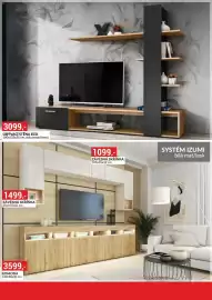 Baumax leták Strana 48: Systém Izumi bílá mat/lesk €3.599,00, Obývací stěna eco €3.099,00