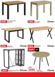 Baumax leták Strana 70: Artemis barový stůl €1.999,00, Stůl rubin dub sonoma €1.499,00