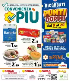 Volantino Conad | Convenienza Più Pagina 8: BIRRA BAVARIA classica/analcolica 3x33cl €1,59, TONNO AURIGA €2,15