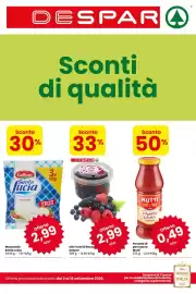 Volantino Despar Pagina 1: Mix Frutti di Bosco Despar €2,99, Passata di pomodoro Mutti €0,49
