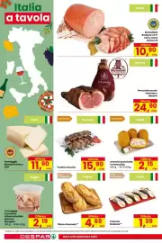 Volantino Despar Pagina 4: Filone di semola** €4,69, Mortadella Bologna I.G.P. con o senza pistacchi €10,90