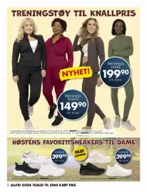 Sparkjøp kundeavis Side 2: SNEAKER €399,90, TRENINGSJAKKE €199,90