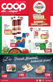 Coop akciós újság | abc es szuper Oldal 1: Pulykaszárny €1.199,00, Gyermelyi 4 tojásos tészta €599,00