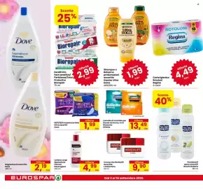 Volantino Eurospar Pagina 18: 10/11/12/16 Assorbenti Seta Ultra assortiti €1,99