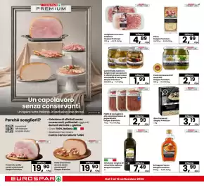 Volantino Eurospar Pagina 6: SCIROPPO D'ACERO €3,99, Olio Extra Vergine di oliva 100% Italiano Despar Premium €7,49