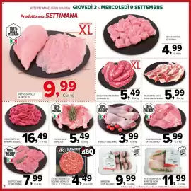 Volantino Todis Pagina 2: Pollo alla diavola €5,49, Steak burger di bovino adulto €4,49