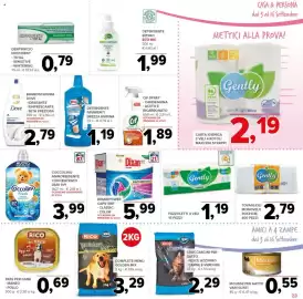 Volantino Todis Pagina 23: Rico patè per cane con manzo €0,69, Coccolino ammorbidente concentrato €3,99