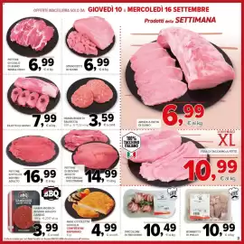 Volantino Todis Pagina 3: Hamburger di Salsiccia €3,59, Tricolore di tacchino €10,49