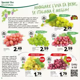 Volantino Todis Pagina 8: Uva Regina €2,59, Uva Rossa Senza Semi €1,79