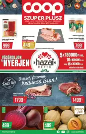 Coop akciós újság | Szuper Plusz Oldal 1: Espuna jamón serrano €999,00, Cékla €499,00