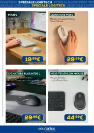 Volantino Euronics Pagina 4: Logitech M720 Triathlon Mouse €44,99, Kit tastiera e mouse MK250 €19,99