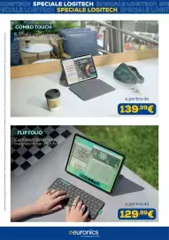 Volantino Euronics Pagina 6: Combo Touch €139,99, Flip Folio Custodia con tastiera magnetica per iPad Pro €129,99