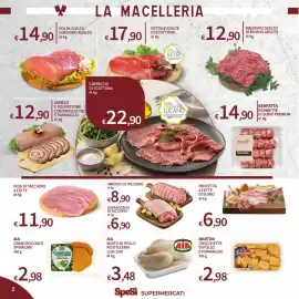 Volantino SpeSì Pagina 2: Arrosto di tacchino €8,90, Busto di pollo rosticceria AIA €3,48