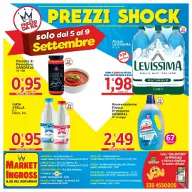 Volantino Market Ingross Pagina 20: Acqua Levissima €1,98, Ammorbidente Fresca Primavera General €2,49
