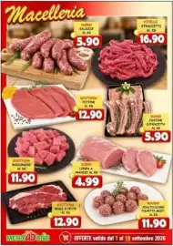 Volantino MercADone Pagina 10: Scottona reale a fette €12,90, Vitello straccetti €16,90