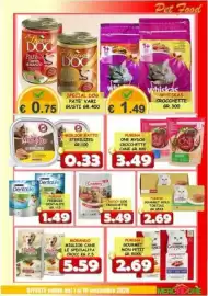 Volantino MercADone Pagina 19: Cranvy dog crocchette €5,49, Purina Friskies Dentalife €1,49