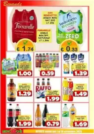 Volantino MercADone Pagina 24: Sanpellegrino bibite assortite zero €0,79, Raffo birra originale €1,99