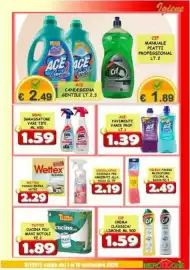 Volantino MercADone Pagina 27: Wettex panno extra vetri €2,29, Cif crema classica €1,59