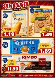 Volantino MercADone Pagina 4: Mulino Bianco PlumCake Classico €1,19, Il Granturchese €1,89