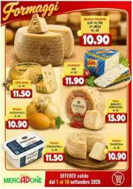 Volantino MercADone Pagina 9: Pinna brigante peperoncino €15,90, Stracciatella €11,50