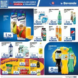 Volantino Boningros Cash and Carry Pagina 12: Tomarchio Bibite €1,49, Beltè The limone/pesca regular e zero €0,69