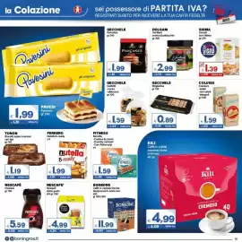 Volantino Boningros Cash and Carry Pagina 15: Colussi Crackers €1,59, Ferrero Nutella b-ready €1,99
