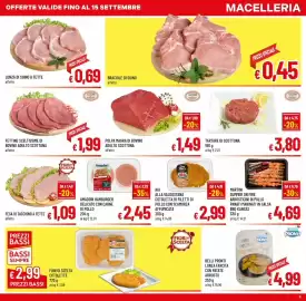 Volantino Famila Market Pagina 9: Tartare di Scottona €3,80, Fettine sceltissime di bovino adulto Scottona €1,99