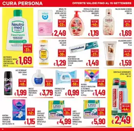 Volantino A&O Pagina 14: Kaloderma Karité Burro Mani €1,59, Malizia bagno schiuma €1,69
