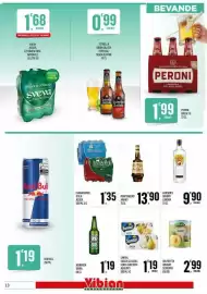 Volantino Vibian Pagina 13: Chiarissima/Itala acqua €1,35, Gordon's Gin Dry London €9,90