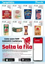 Volantino Caramico Pagina 13: Beretta stick di Speck €1,40, Negronetto salame €1,25