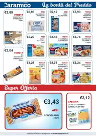 Volantino Caramico Pagina 14: Schar pizza margherita s/latt €2,76, Polpo pulito Arbi €5,12