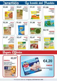 Volantino Caramico Pagina 15: Orogel tris mediterraneo €2,47, Frosta tortini panati €1,27