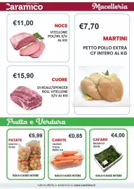 Volantino Caramico Pagina 2: Cuore di reale/spencer roll vitellone €15,90, Carote Vassoi €0,85