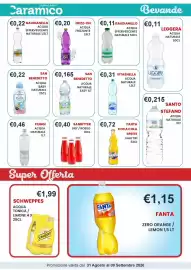 Volantino Caramico Pagina 23: Fanta €0,72, San Benedetto Acqua Naturale Easy 1lt €0,17