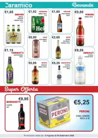 Volantino Caramico Pagina 25: Keglevich vodka classica €5,25, Fischer Gold Birra €1,65