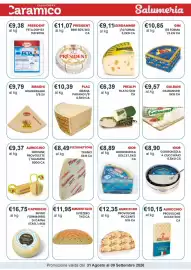 Volantino Caramico Pagina 3: Brie President €11,07, Plac Grana Padano 1/8 €10,39