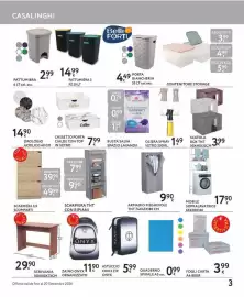 Volantino Le Mille Pagina 3: Cassetto porta cialde con top in vetro €7,99, Scarpiera TNT con ripiani €7,99