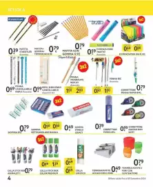 Volantino Le Mille Pagina 4: Penna cancellabile Kwaii €0,69, Vista Micron correttore €0,39
