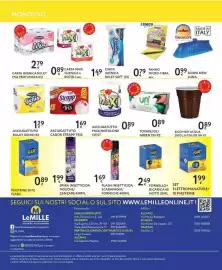 Volantino Le Mille Pagina 8: Asciugattuto Cador Strapp Tris €1,69, Bicchieri acqua b-color €0,89