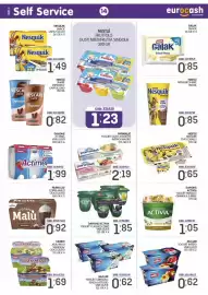 Volantino Eurocash Pagina 14: Nesquik Chocoballs €0,65, Parmalat yogurt gusti assortiti €2,19