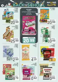 Volantino Eurocash Pagina 2: Haribo rotella €0,85, Golia caramelle bianca/liquirizia €10,49
