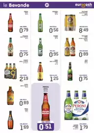 Volantino Eurocash Pagina 31: Birra 9 Luppoli Poretti €2,19, Raffo birra grezza €0,89