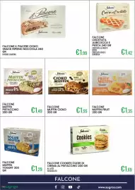 Volantino Sugros Pagina 19: Falcone il piacere cioko snack ripieno nocciola €1,99, Falcone crostata albicocca e pesca €1,42