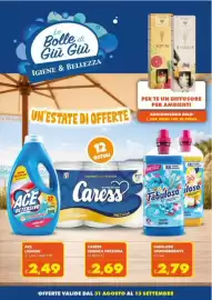 Volantino Le Bolle di Giù Giù Pagina 1: Fabuloso ammorbidente €2,79, Ace detergente liquido €2,49