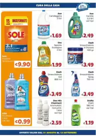 Volantino Le Bolle di Giù Giù Pagina 2: Dash Smacchiatore Spray €3,49, Alba Pavimenti €0,99
