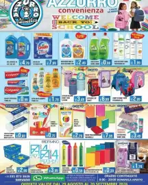 Volantino Azzurro Convenienza Pagina 1: Svelto piatti limone €0,99, Dove deo spray €1,99