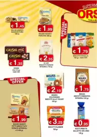 Volantino Orsini Market Pagina 2: Misura Dolcesenza Biscotti allo Yogurt €2,19, Scotti risette gallette 100% riso €0,95