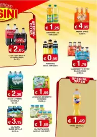 Volantino Orsini Market Pagina 5: Valfrutta succo €1,85, San Benedetto bitter bianco-rosso €1,79
