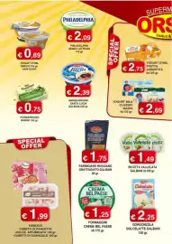 Volantino Orsini Market Pagina 8: Yogurt Mila Classici Magri €2,69, Gorgonzola Dolcelatte Galbani €2,25