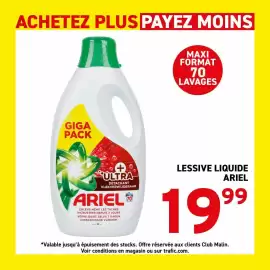 Catalogue Trafic semaine 36 page 2: Ariel - lessive liquide €19,99